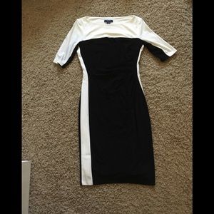 Black and White Chaps Dress